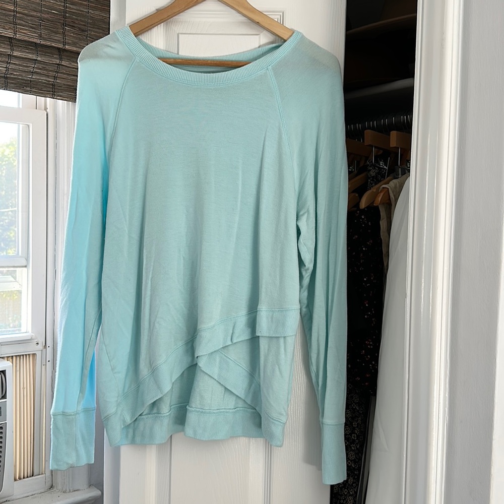 Athleta Light Blue Pullover - image 1